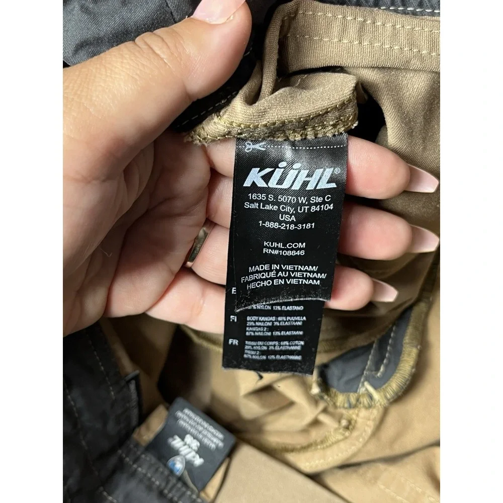 KÜHL Patent Pending Hiking Shorts Mens 38 Beige Comfort Outdoor
